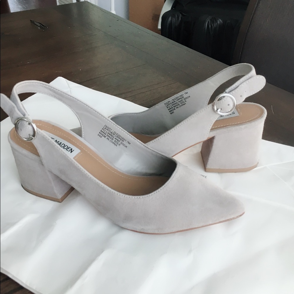 Steve madden grey heels